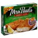 Mrs Pauls select cuts lightly breaded tilapia fillets Calories