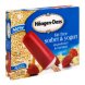 Haagen Dazs fat free sorbet & yogurt strawberry & banana Calories