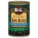 B&G Foods, Inc. olives ripe, small pitted Calories