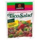 Lawrys taco salad spices and seasoning Calories