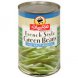 green beans french style, no salt added