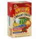oatmeal instant, creamy fruit variety pack