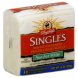 singles cheese product non-fat white