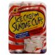 ice cream sundae cups fudge & strawberry sauce
