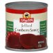 ShopRite certified organic cranberry sauce jellied Calories