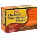 ShopRite diabetic nutritional shake chocolate Calories