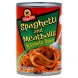 spaghetti and meatballs in meat sauce