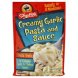 pasta and sauce creamy garlic
