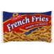 straight cut potatoes french fries