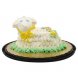 lamb cake yellow, white buttercream