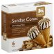 sundae cones chocolate nut