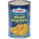 peaches sliced yellow cling in heavy syrup