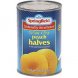 yellow cling peach halves in pear juice from concentrate, naturally sweetened