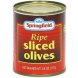 ripe sliced olives