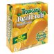 Tropicana real fruit orange juice bars Calories