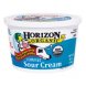 Horizon Organic organic lowfat sour cream Calories