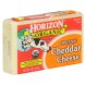 Horizon Organic organic cheddar cheese Calories