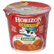 Horizon Organic lowfat yogurt peach blended Calories