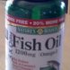 Spectrum fish oil softgels Calories