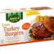 turkey burgers lean, savory seasoned