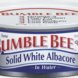Bumble Bee Foods, LLC solid white albacore in water Calories