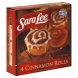 Sara Lee Bakery Group cinnamon rolls with individual icing packets, deluxe Calories