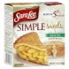 Sara Lee Bakery Group simple sweets apple pie whole, pre-baked Calories