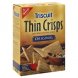Triscuit crackers baked whole grain wheat thin crisps Calories