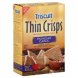 Triscuit thin crisps crackers baked, wheat, parmesan garlic Calories