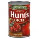 Hunts diced tomatoes with sweet onions Calories