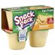Hunts tapioca fat free snack packs Calories