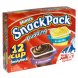 Hunts snack pack pudding cups vanilla and chocolate Calories