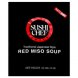red miso soup traditional japanese style