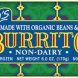 Amys bean and rice burrito non dairy Calories