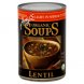 light in sodium lentil soup