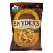 Snyders of Hanover organic pretzels with sesame seeds, honey wheat sticks Calories