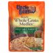 Uncle Bens ready whole grain medley pouch vegetable harvest rice Calories