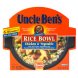Uncle Bens rice bowl chicken & vegetable Calories