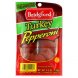 Bridgford pepperoni turkey, sliced Calories