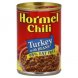 Hormel chili turkey with beans, 98% fat free Calories