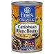 Eden Foods organic rice & beans caribbean black beans & lundberg brown rice Calories