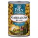 Eden Foods garbanzo beans (chick peas), organic canned beans/organic plain beans Calories