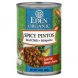 Eden Foods organic spicy pintos red chili, jalapeno Calories