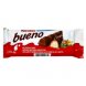 Kinder bueno wafers milk chocolate covered, with hazelnut filling Calories
