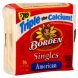 cheese product pasteurized, prepared, singles, american