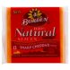 Borden cheese sharp cheddar, 100% natural slices Calories