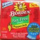 Borden fat free pepperjack singles triple the calcium of processed cheese food Calories