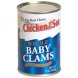 whole baby clams