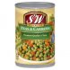 S&W peas & carrots vegetables Calories