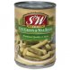 S&W cut green & wax beans vegetables Calories